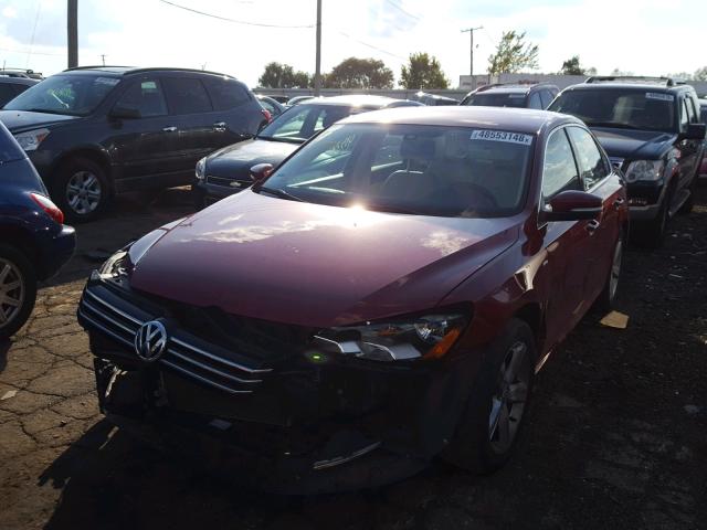 1VWAS7A34FC112515 - 2015 VOLKSWAGEN PASSAT S RED photo 2