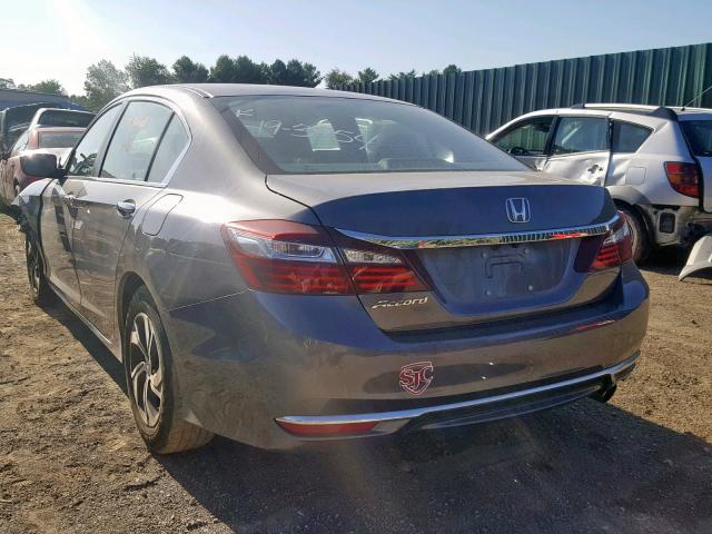 1HGCR2F33HA126358 - 2017 HONDA ACCORD LX CHARCOAL photo 3