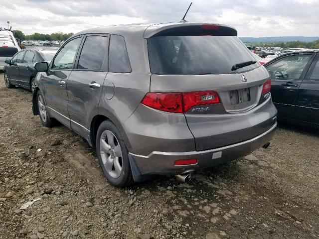 5J8TB18548A002399 - 2008 ACURA RDX TECHNO GRAY photo 3