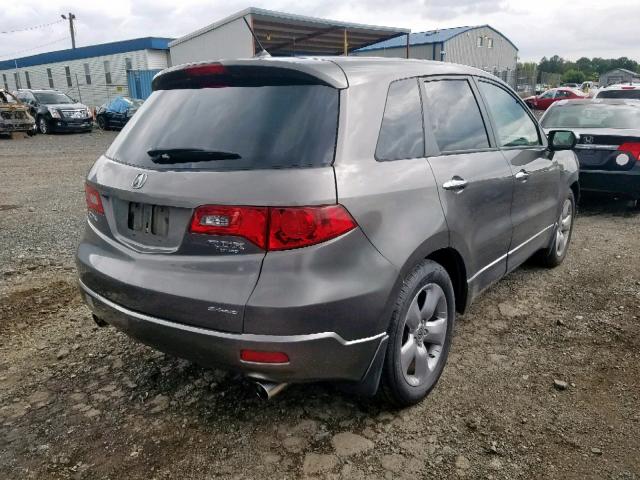 5J8TB18548A002399 - 2008 ACURA RDX TECHNO GRAY photo 4