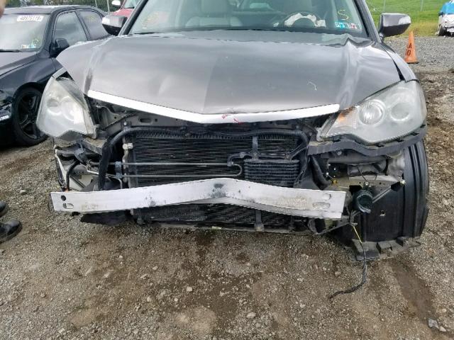 5J8TB18548A002399 - 2008 ACURA RDX TECHNO GRAY photo 9