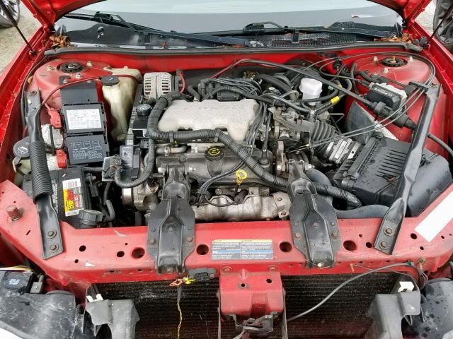 2G1WW12E549308552 - 2004 CHEVROLET MONTE CARL RED photo 7