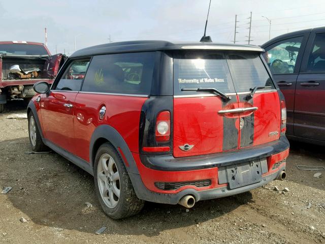 WMWMM33568TP71083 - 2008 MINI COOPER S C RED photo 3