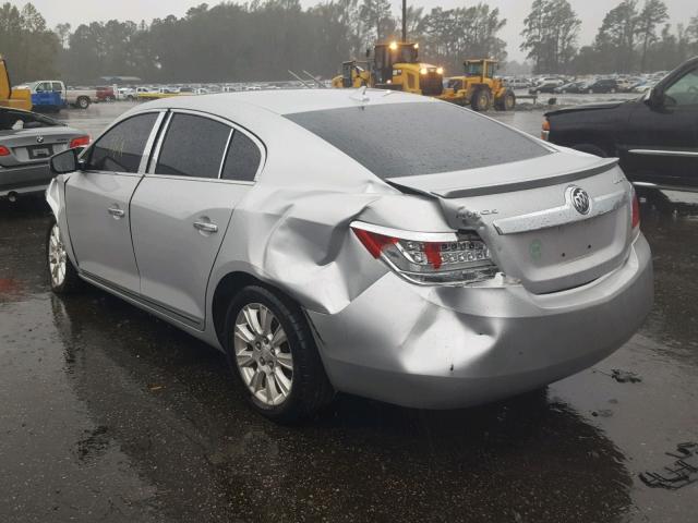 1G4GB5ER8CF343102 - 2012 BUICK LACROSSE C SILVER photo 3