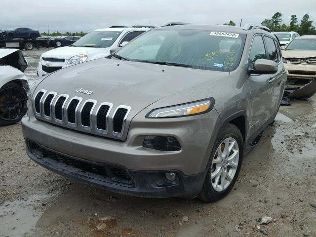 1C4PJLCB1HW517018 - 2017 JEEP CHEROKEE L TAN photo 2