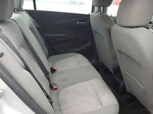 1G1JA5SHXC4199484 - 2012 CHEVROLET SONIC LS SILVER photo 6