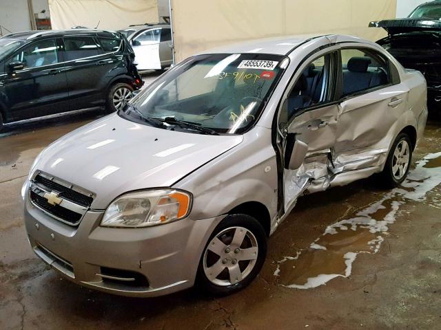 KL1TD56698B180595 - 2008 CHEVROLET AVEO BASE Күміс фото 2