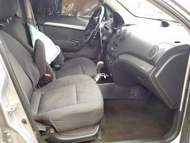 KL1TD56698B180595 - 2008 CHEVROLET AVEO BASE Күміс фото 5