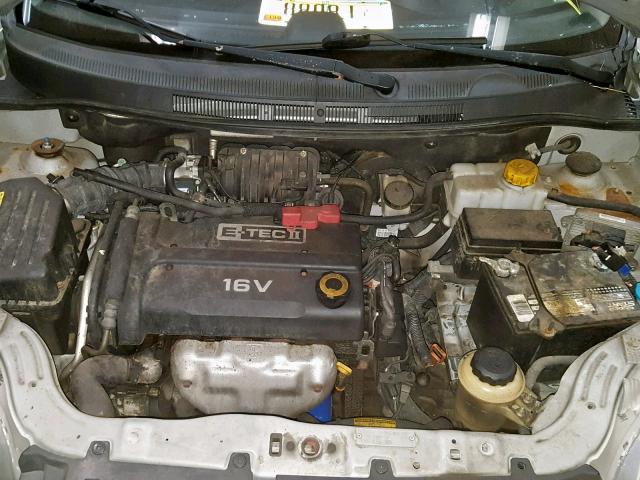 KL1TD56698B180595 - 2008 CHEVROLET AVEO BASE Күміс фото 7