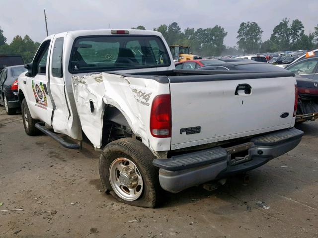 1FTNX21S81ED33208 - 2001 FORD F250 SUPER WHITE photo 3