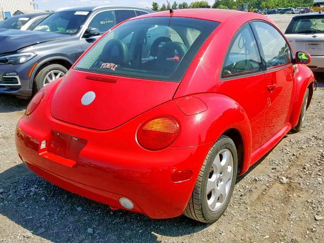3VWCK21C82M422428 - 2002 VOLKSWAGEN NEW BEETLE წითელი ფოტო 4