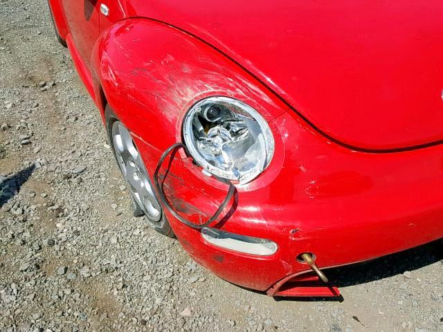 3VWCK21C82M422428 - 2002 VOLKSWAGEN NEW BEETLE წითელი ფოტო 9