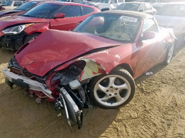 WP0CA29871U620661 - 2001 PORSCHE BOXSTER RED photo 2