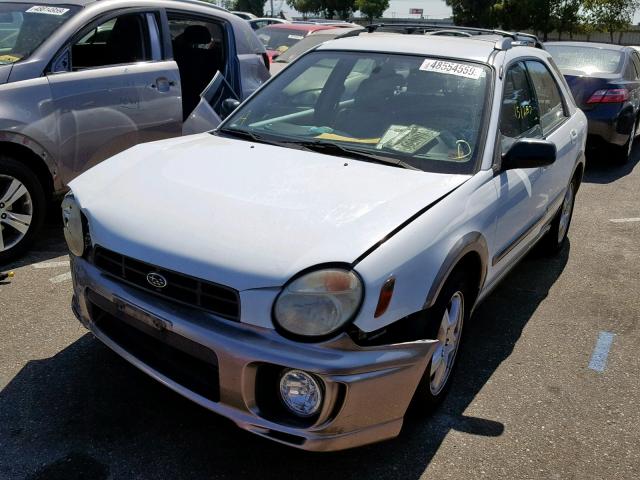 JF1GG68572G822291 - 2002 SUBARU IMPREZA OU WHITE photo 2