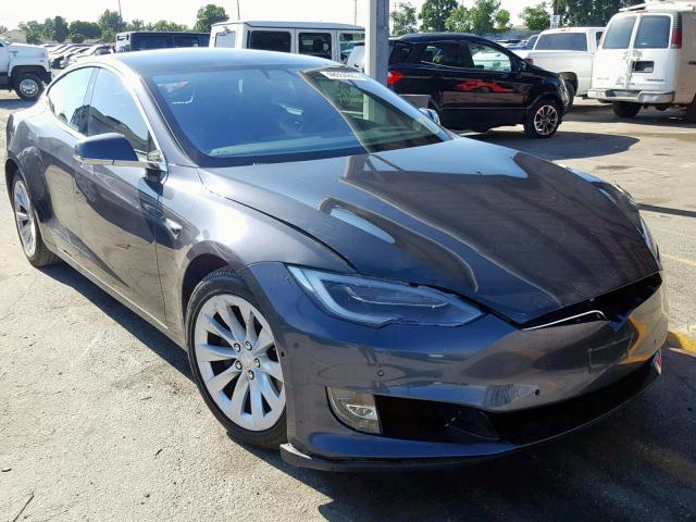 5YJSA1E18HF201185 - 2017 TESLA MODEL S GRAY photo 1