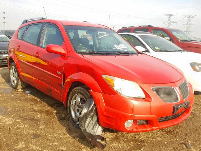 5Y2SL65856Z406412 - 2006 PONTIAC VIBE RED photo 1