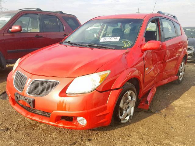 5Y2SL65856Z406412 - 2006 PONTIAC VIBE RED photo 2