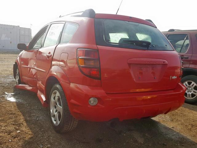 5Y2SL65856Z406412 - 2006 PONTIAC VIBE RED photo 3