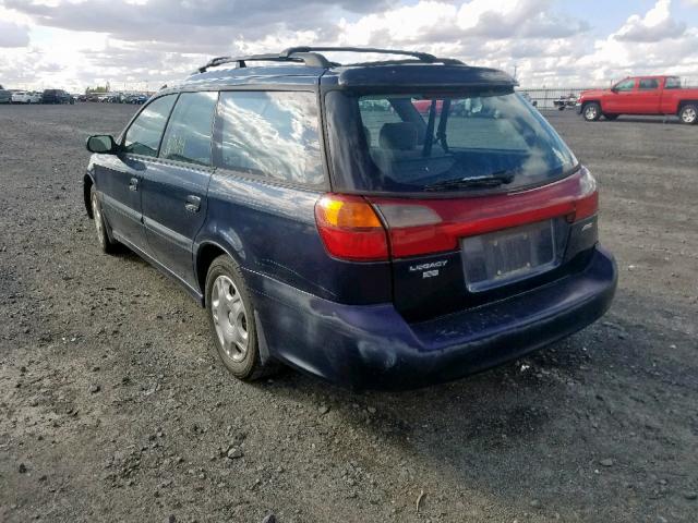 4S3BH635817311115 - 2001 SUBARU LEGACY L BLUE photo 3