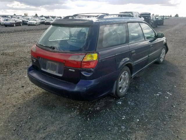 4S3BH635817311115 - 2001 SUBARU LEGACY L BLUE photo 4