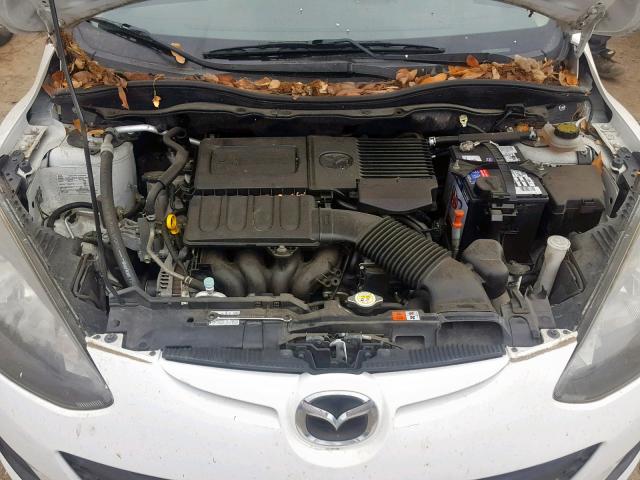 JM1DE1KZ6C0144161 - 2012 MAZDA MAZDA2 WHITE photo 7