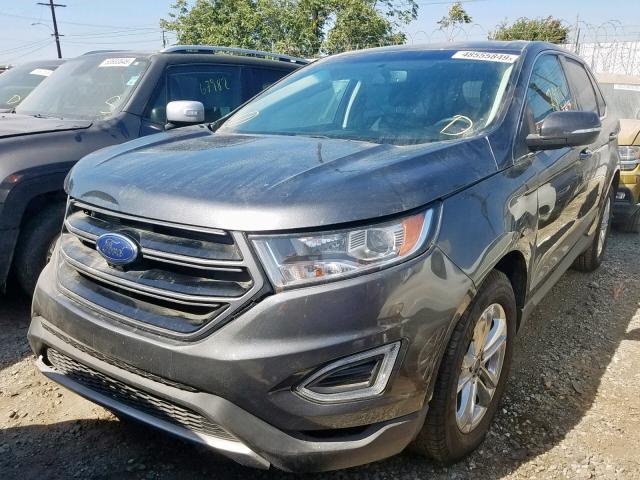 2FMPK3J91JBB29271 - 2018 FORD EDGE SEL GRAY photo 2