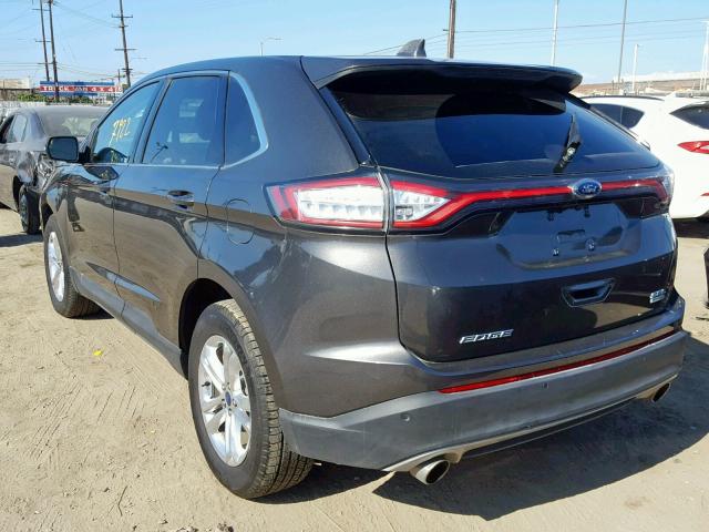 2FMPK3J91JBB29271 - 2018 FORD EDGE SEL GRAY photo 3