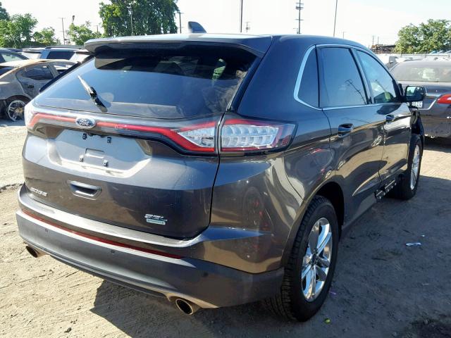 2FMPK3J91JBB29271 - 2018 FORD EDGE SEL GRAY photo 4