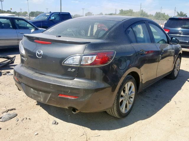 JM1BL1S53A1267465 - 2010 MAZDA 3 S BLACK photo 4