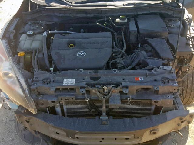 JM1BL1S53A1267465 - 2010 MAZDA 3 S BLACK photo 7