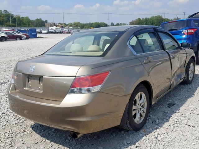 1HGCP26489A048191 - 2009 HONDA ACCORD LXP GOLD photo 4