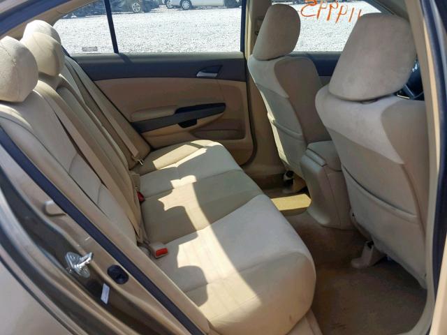 1HGCP26489A048191 - 2009 HONDA ACCORD LXP GOLD photo 6