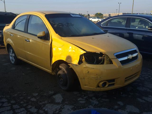 KL1TG56618B013462 - 2008 CHEVROLET AVEO LT YELLOW photo 1