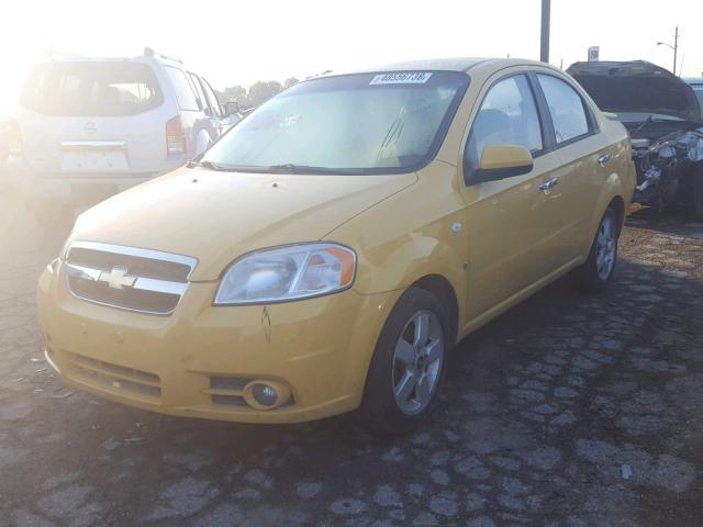 KL1TG56618B013462 - 2008 CHEVROLET AVEO LT YELLOW photo 2