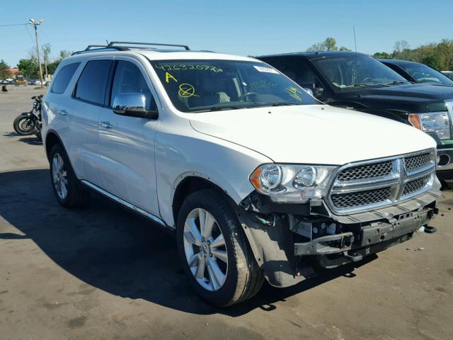 1D4RE4GG2BC638757 - 2011 DODGE DURANGO CR WHITE photo 1