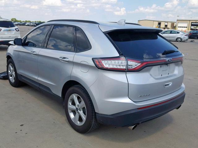 2FMPK3G99JBB12998 - 2018 FORD EDGE SE SILVER photo 3