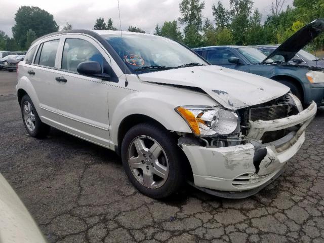 1B3HB48B77D431000 - 2007 DODGE CALIBER SX WHITE photo 1