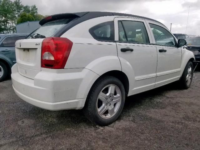 1B3HB48B77D431000 - 2007 DODGE CALIBER SX WHITE photo 4