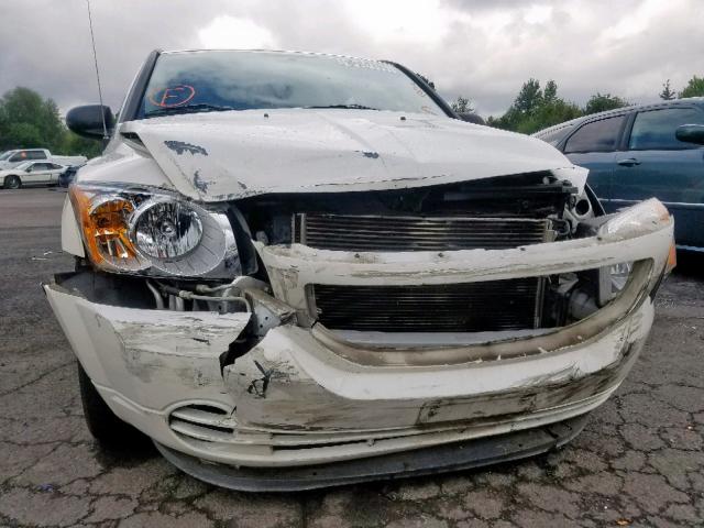 1B3HB48B77D431000 - 2007 DODGE CALIBER SX WHITE photo 9