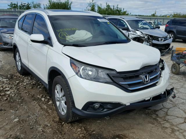 5J6RM3H7XDL042382 - 2013 HONDA CR-V EXL WHITE photo 1