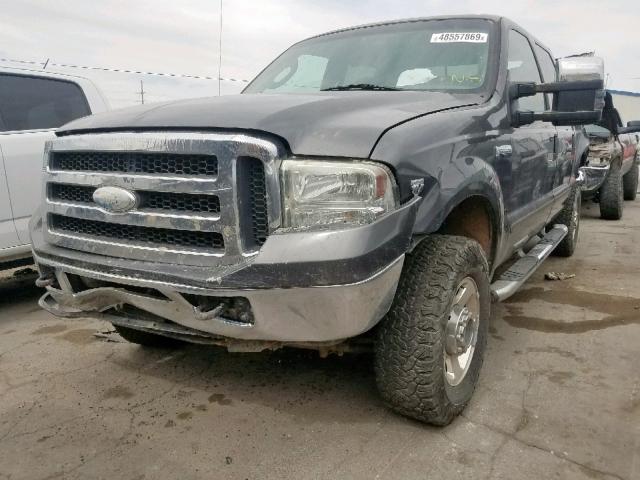 1FTWW31Y15EB60283 - 2005 FORD F350 SRW S GRAY photo 2