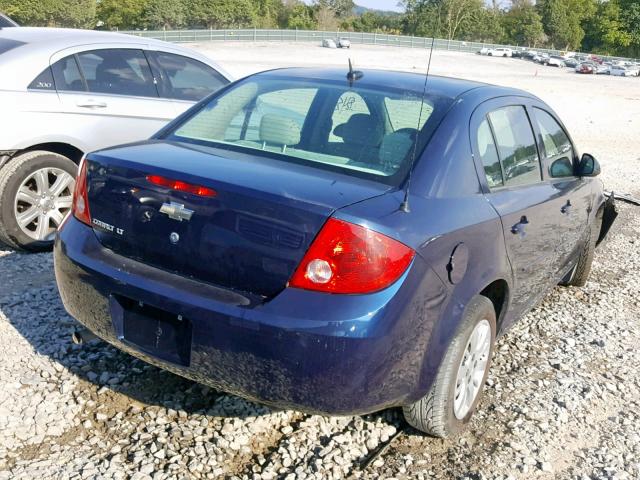 1G1AT58H297273411 - 2009 CHEVROLET COBALT LT BLUE photo 4