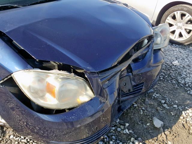 1G1AT58H297273411 - 2009 CHEVROLET COBALT LT BLUE photo 9