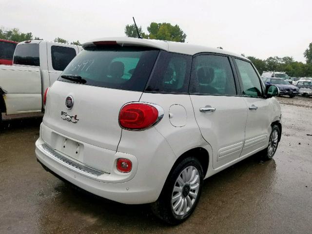 ZFBCFABH7EZ000619 - 2014 FIAT 500L EASY WHITE photo 4