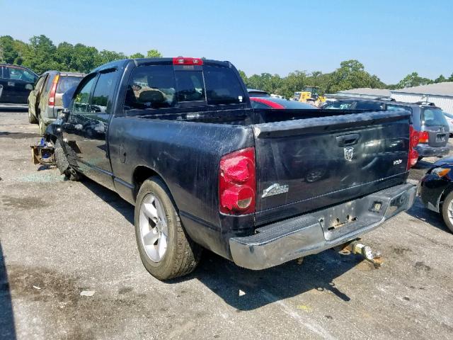 1D7HA18258J158728 - 2008 DODGE RAM 1500 S BLACK photo 3