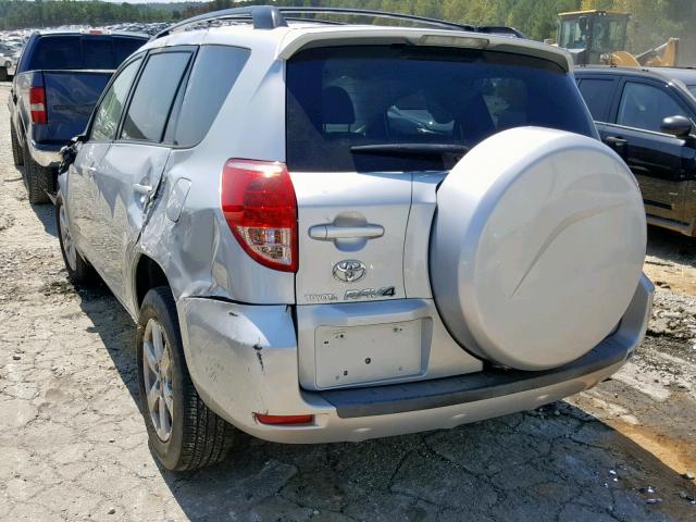 JTMZD31V685114185 - 2008 TOYOTA RAV4 LIMIT SILVER photo 3