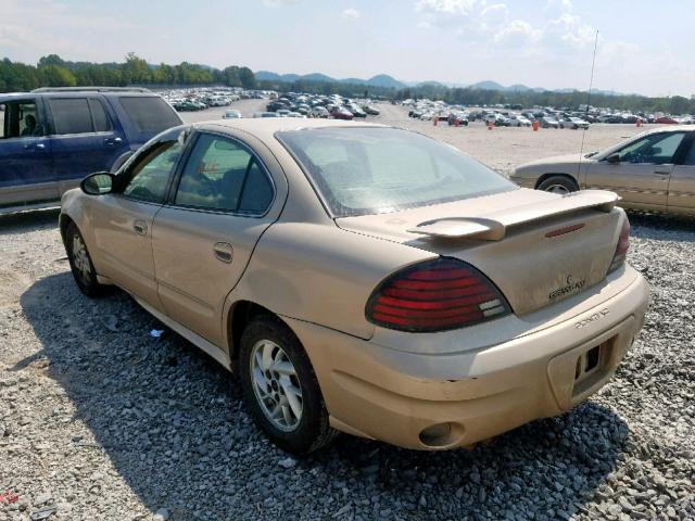 1G2NF52E63C105224 - 2003 PONTIAC GRAND AM S BEIGE photo 3