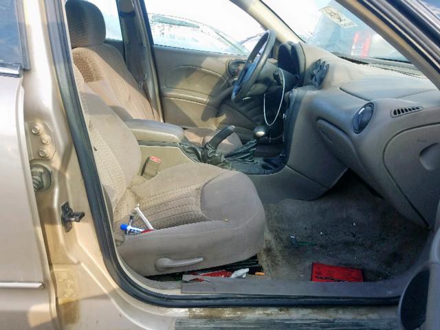 1G2NF52E63C105224 - 2003 PONTIAC GRAND AM S BEIGE photo 5