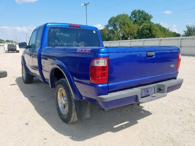 1FTYR14U04PB08708 - 2004 FORD RANGER SUP BLUE photo 3