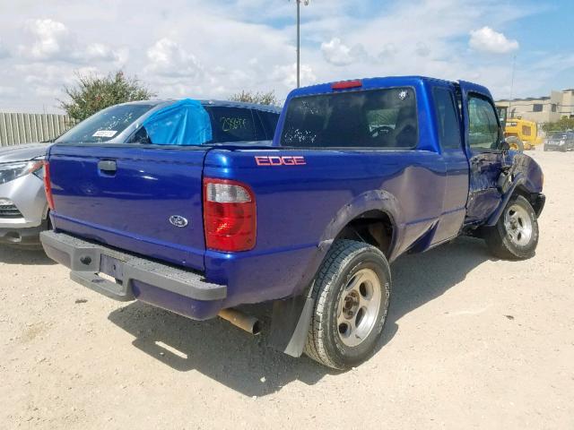 1FTYR14U04PB08708 - 2004 FORD RANGER SUP BLUE photo 4